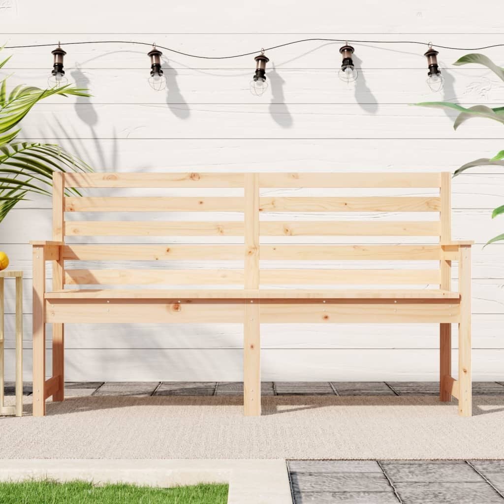 Banc de jardin en bois de pin massif - Jusqu'à 49% de remise