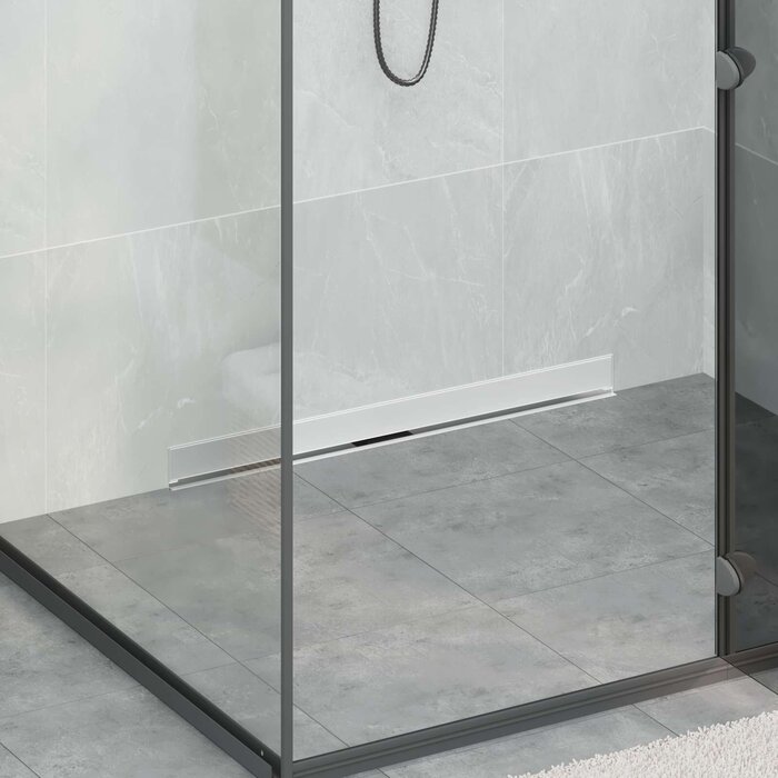Caniveau de douche mural 80 cm en inox - Jusqu'à -34% sur nos retours