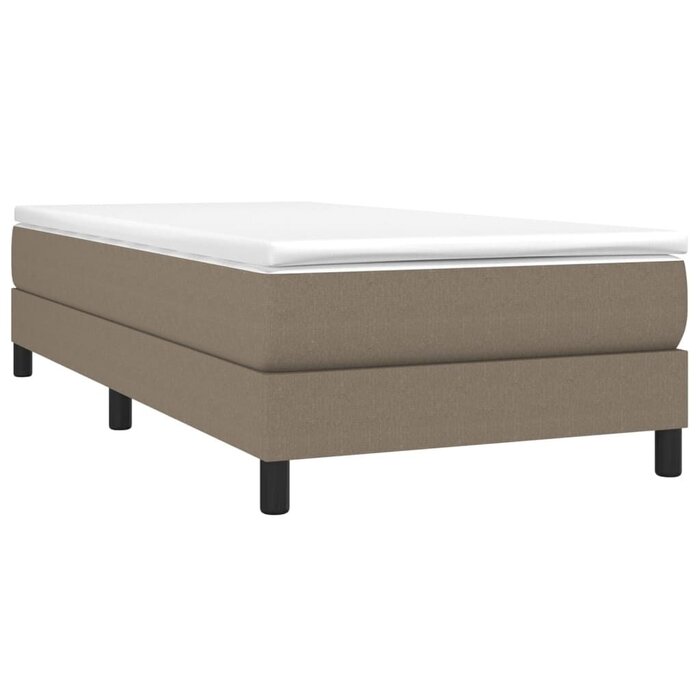 Cadre de lit en tissu taupe 90x190 cm - Jusqu'à -44% de remise