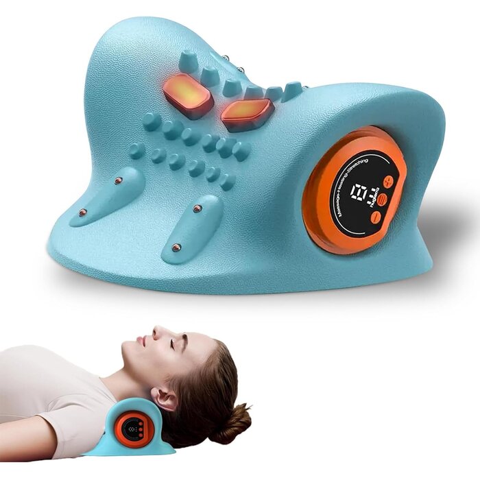 Masseur cervical chauffant 3D sans fil - Jusqu'à 28% de remise