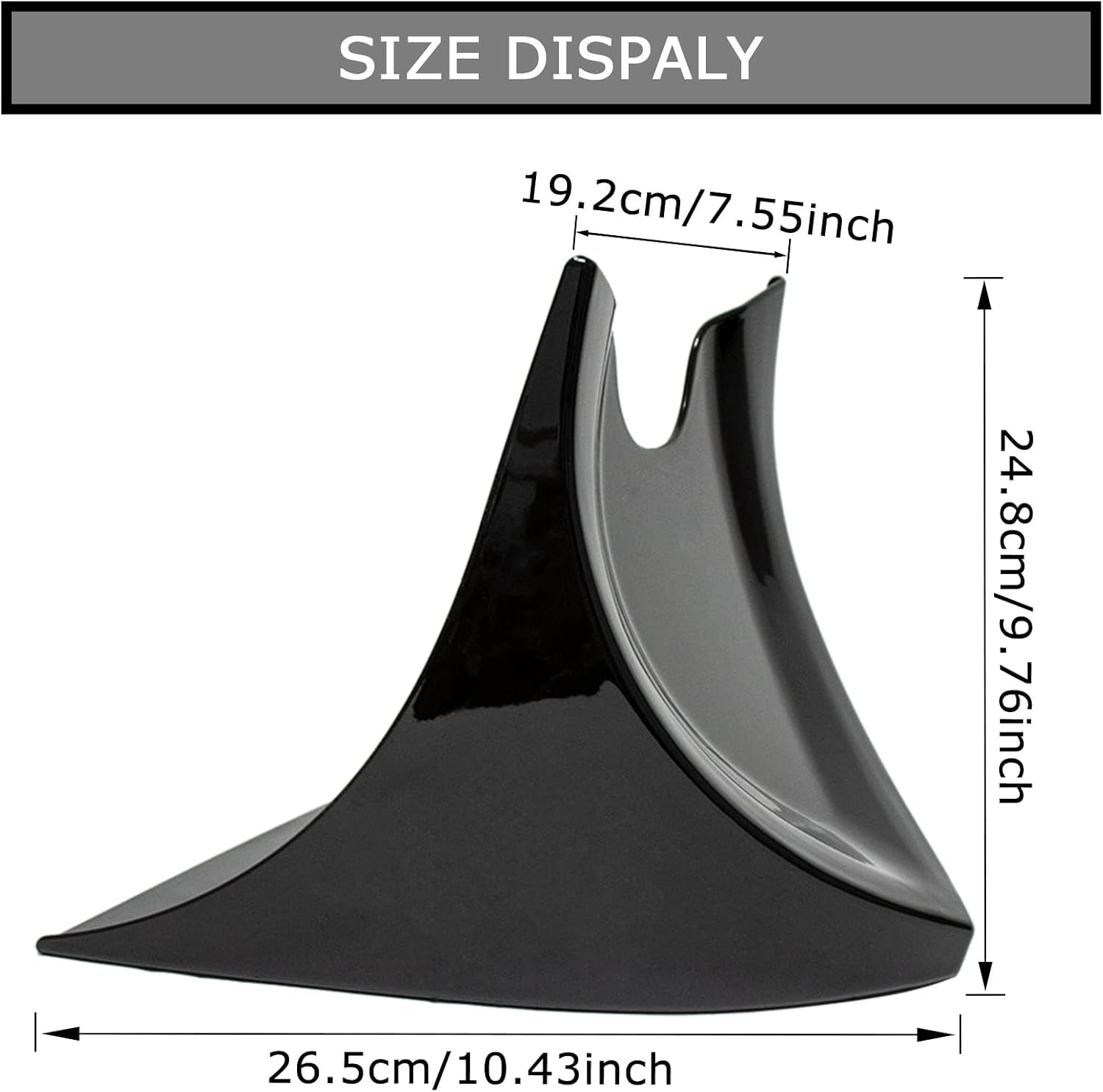 Spoiler Avant pour Moto - Noir Brillant - Jusqu'à -28%