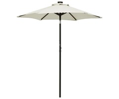 Vidaxl Parasol LED inclinable sable 200x211 cm - Jusqu'à -51% de remise