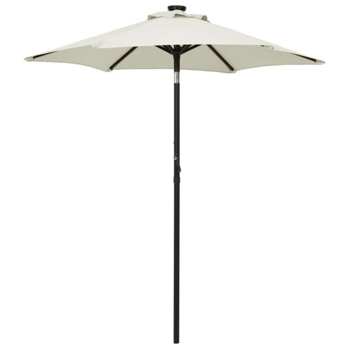 Parasol LED inclinable 200 cm - Sable - Jusqu'à -34%