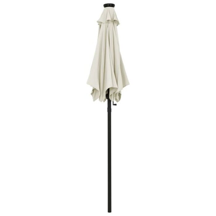 Parasol LED inclinable 200 cm - Sable - Jusqu'à -34%