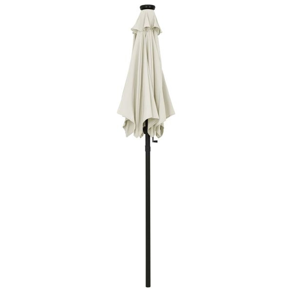 Vidaxl Parasol LED 200x211 cm aluminium sable - 63% de remise