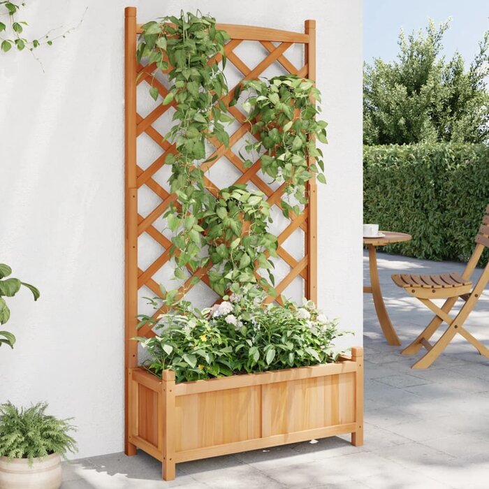 Jardinière avec treillis en bois d'épicéa - Jusqu'à -35% sur nos modèles