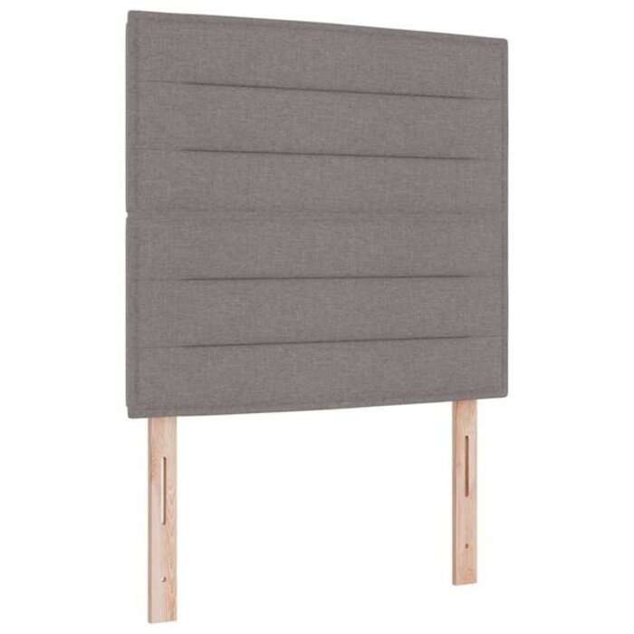 Tête de lit taupe 100x128cm - Rembourrée - Jusqu'à -34% sur l'outlet