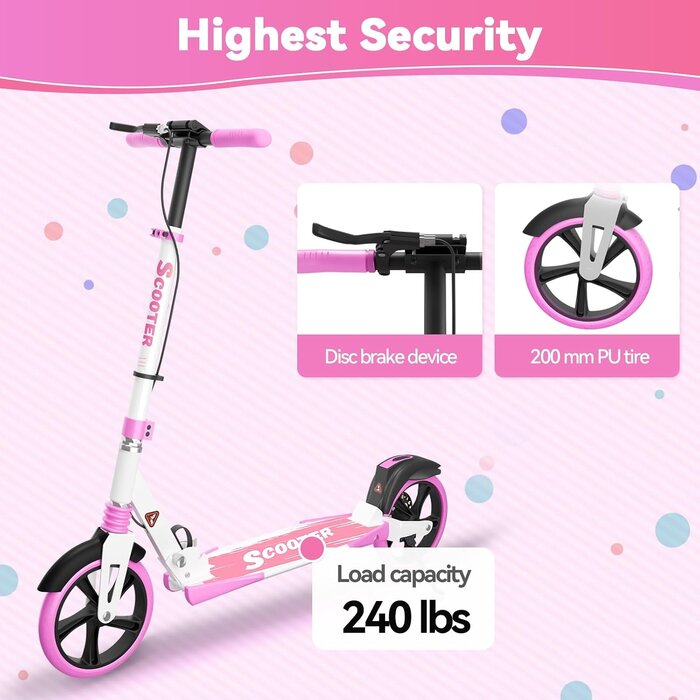 Trottinette pliable adulte - Frein à disque - Jusqu'à 33% de remise