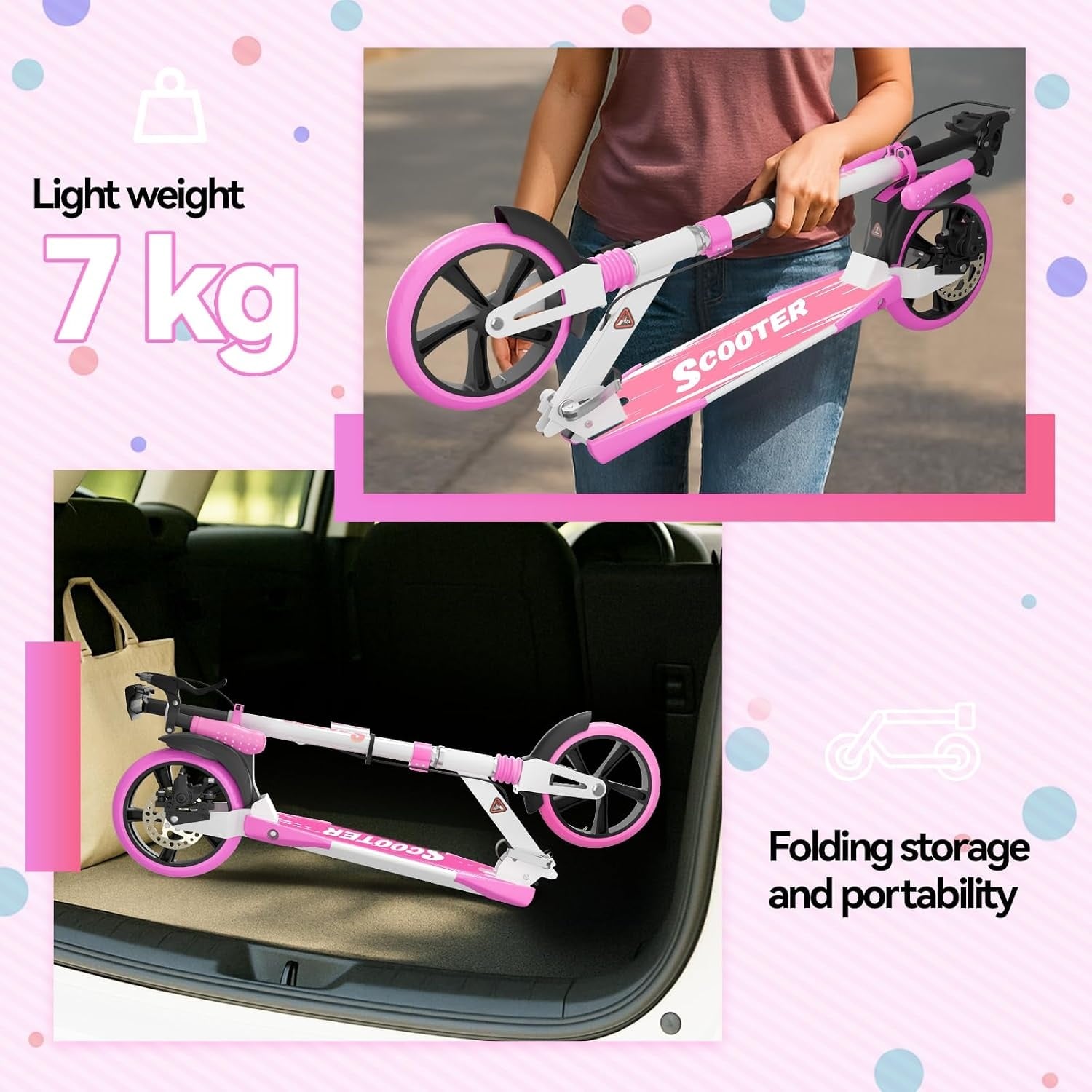 Trottinette pliable adulte - Frein à disque - Jusqu'à 33% de remise