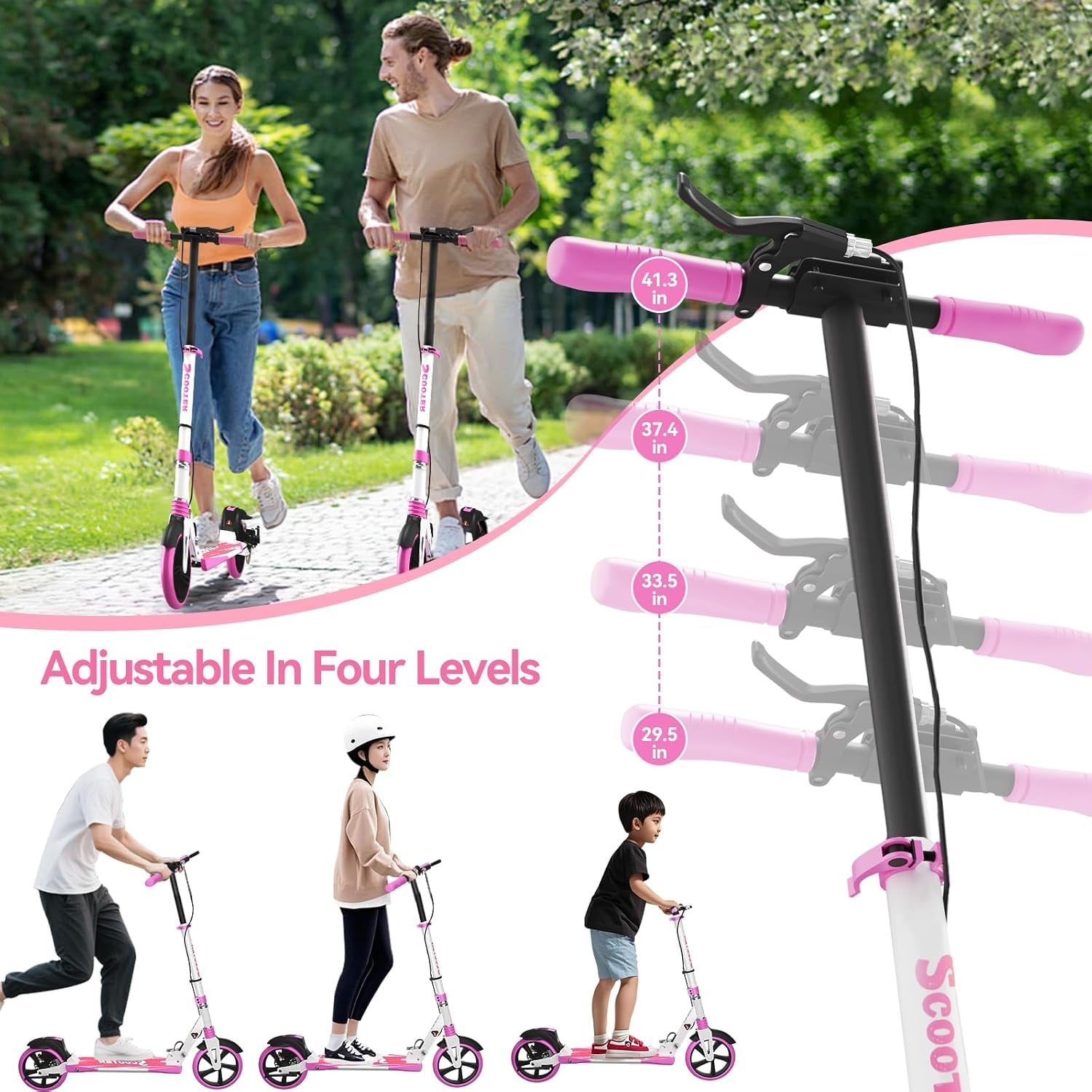 Trottinette pliable adulte - Frein à disque - Jusqu'à 33% de remise