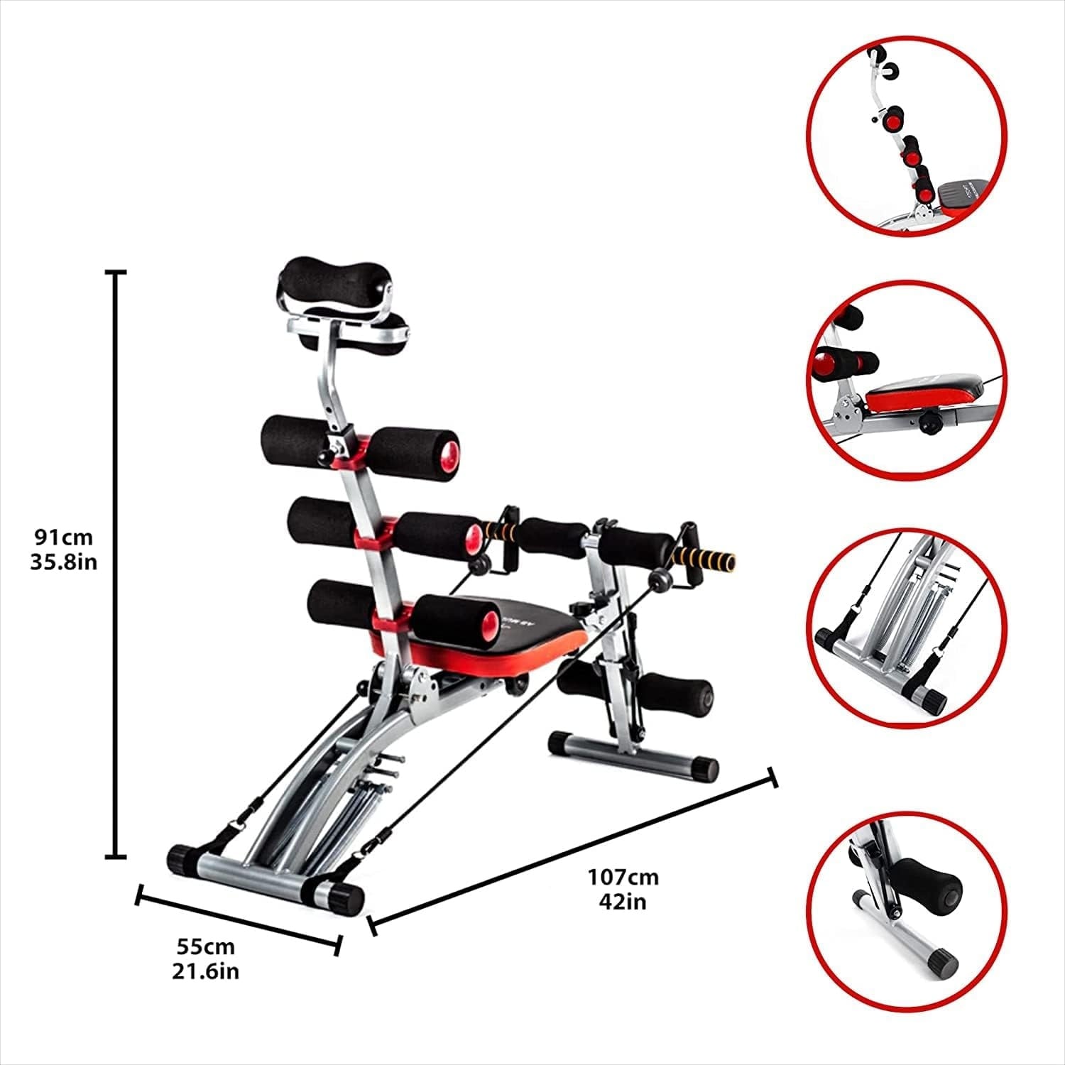 Banc de musculation 6-en-1 pliable - Jusqu'à 34% de réduction