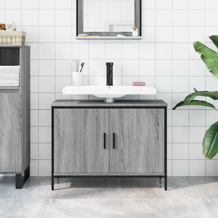 Meuble sous-vasque 80x30x60 cm chêne sonoma - Jusqu'à -34%