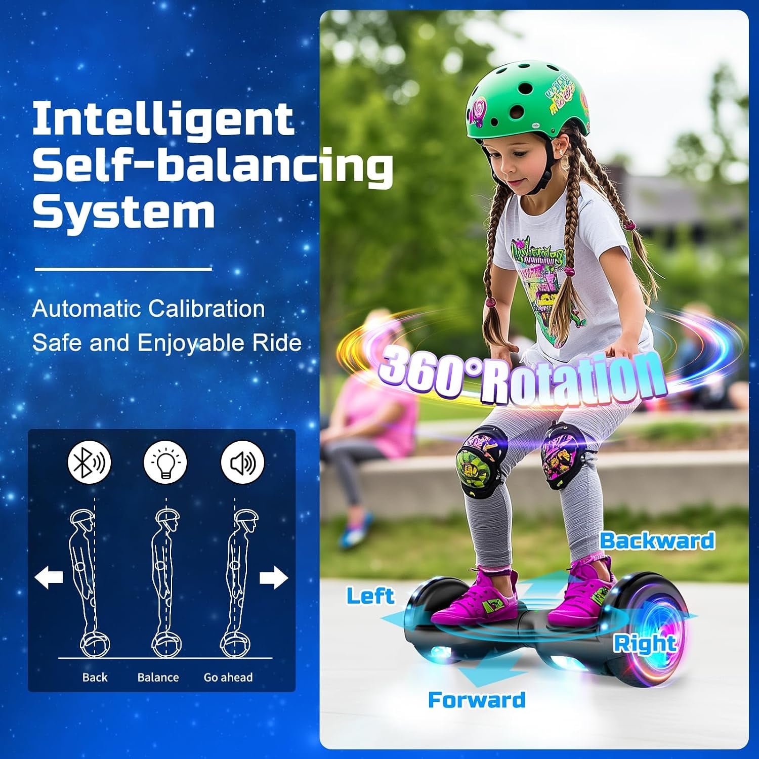 Hoverboard 6,5 pouces pour enfants - Noir - Jusqu'à -35% sur l'outlet