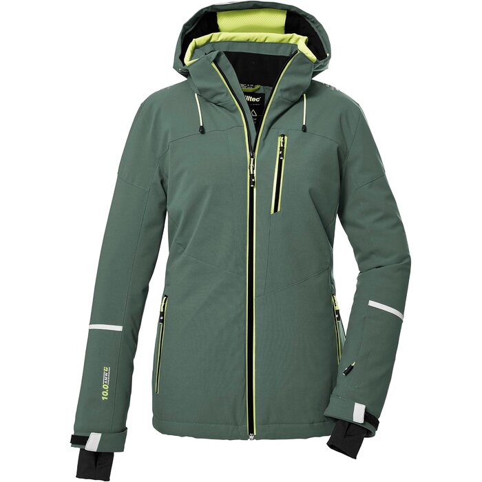 Veste de ski femme imperméable vert-gris - Jusqu'à 30% de remise
