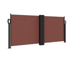 Vidaxl Paravent latéral rétractable 100x600 cm - Marron - Jusqu'à -52%