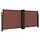 Paravent latéral rétractable 100x600 cm - Marron - 64% de remise
