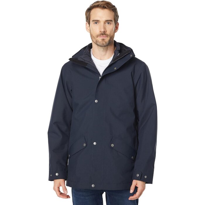 Veste homme 3-en-1 imperméable bleu marine - Jusqu'à 30% de remise