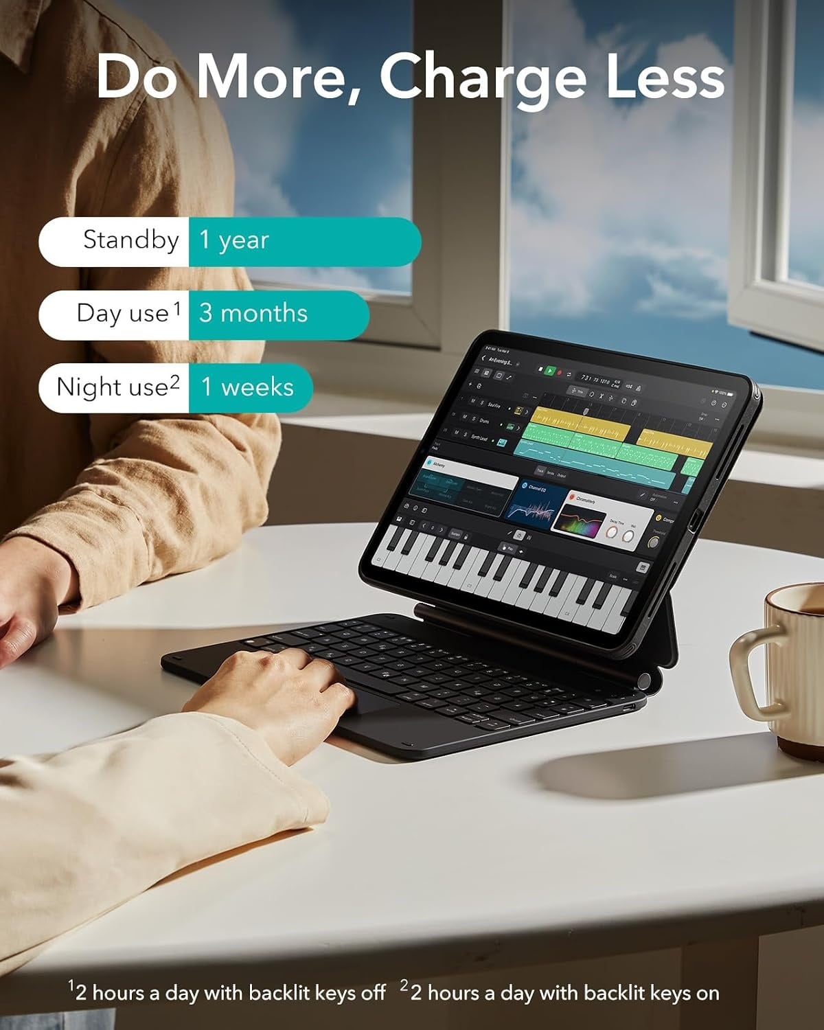 Étui Clavier Magnétique iPad Air/Pro 11" - Jusqu'à -30%