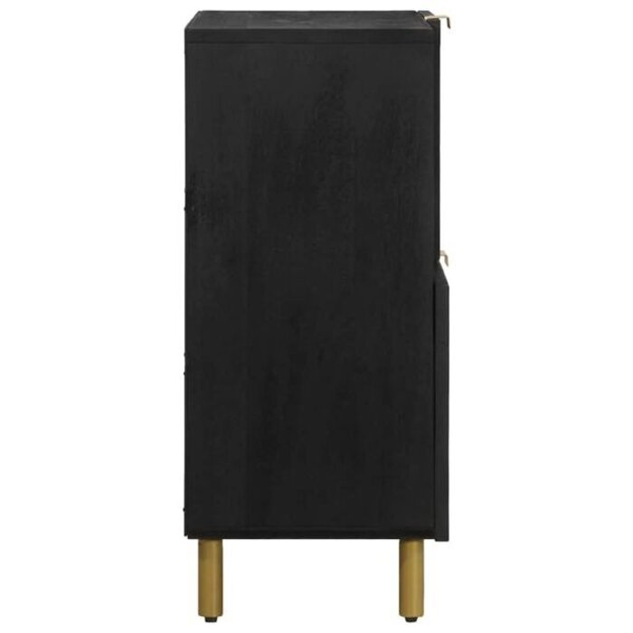 Buffet bas noir élégant 80x33x75 cm - Jusqu'à -34% sur votre achat
