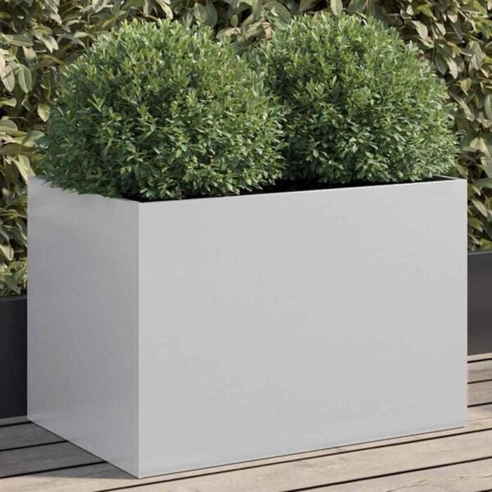 Jardinière en acier galvanisé 62x40x39 cm - Jusqu'à 32% de remise