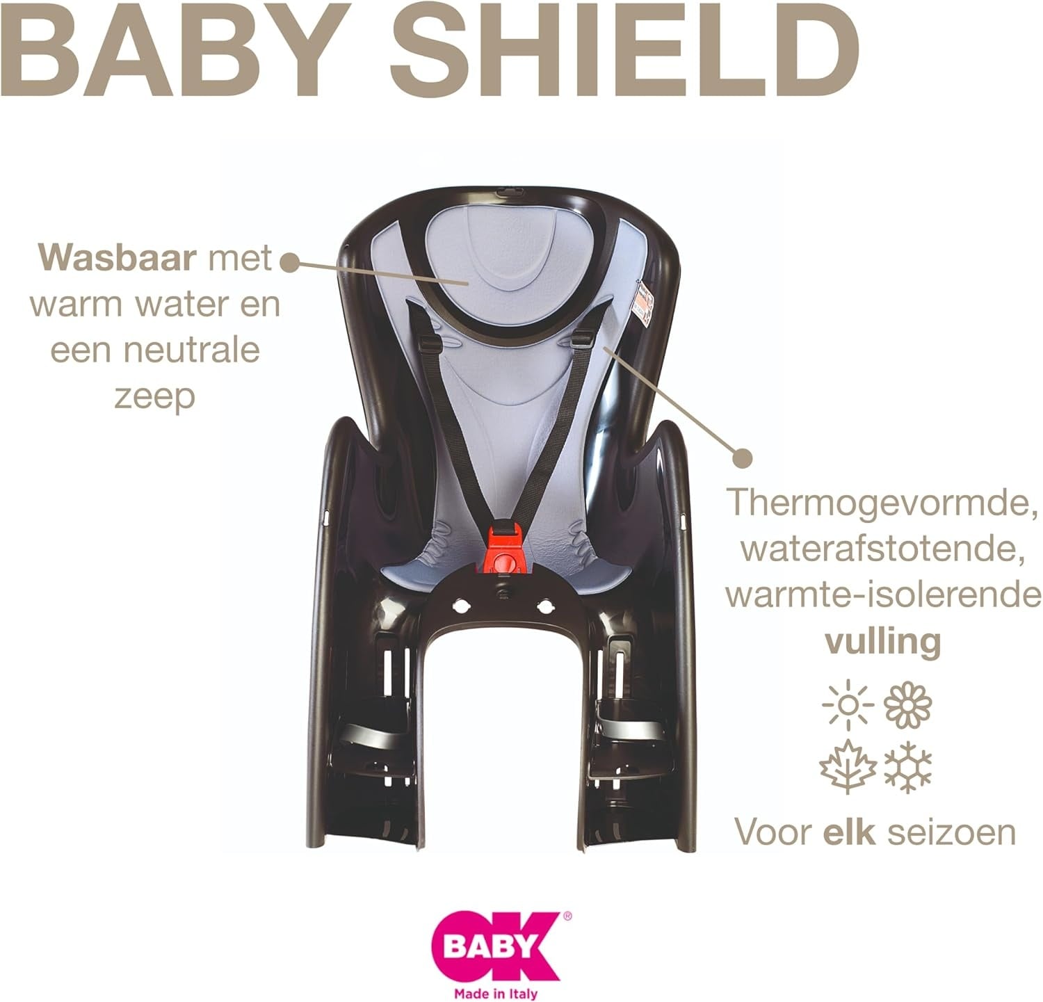 Siège vélo arrière pour enfant jusqu'à 22 kg - Économisez jusqu'à 34%