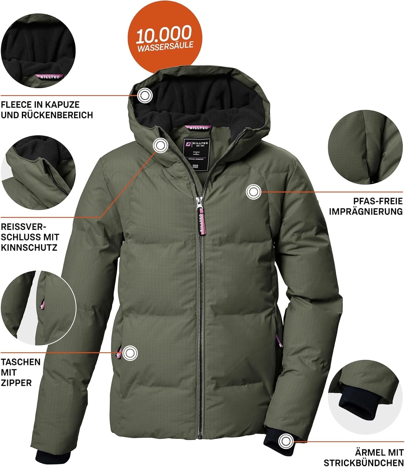 Manteau d'hiver matelassé pour fille - Jusqu'à 29% de réduction