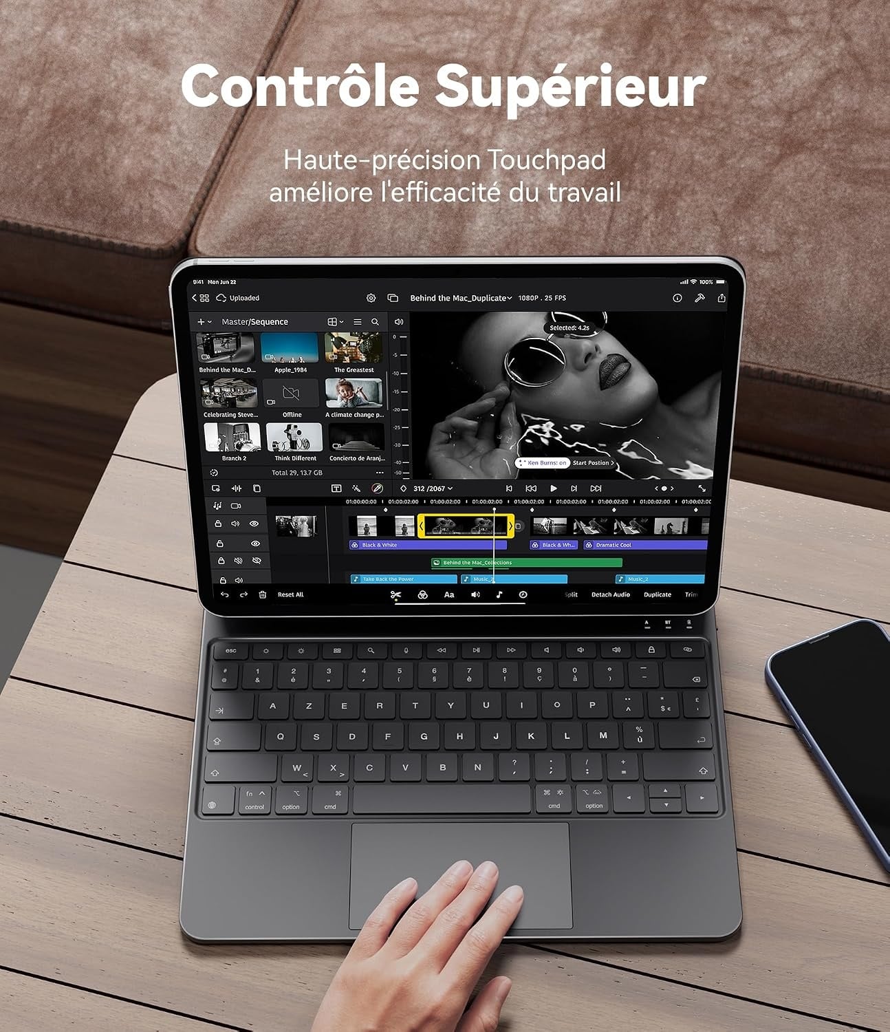 Clavier Magnétique iPad Air 13" / Pro 12,9" - Jusqu'à 34% de remise