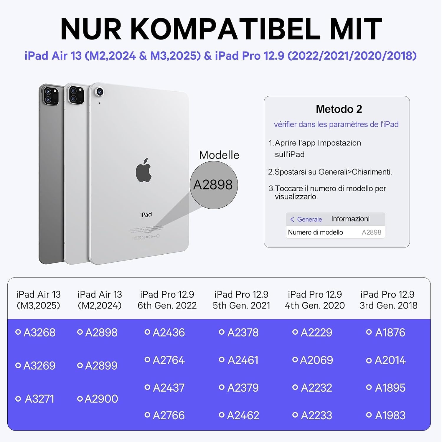 Étui Clavier QWERTZ pour iPad Pro 12,9/Air 13 (2024/25) - Jusqu'à 34% de remise