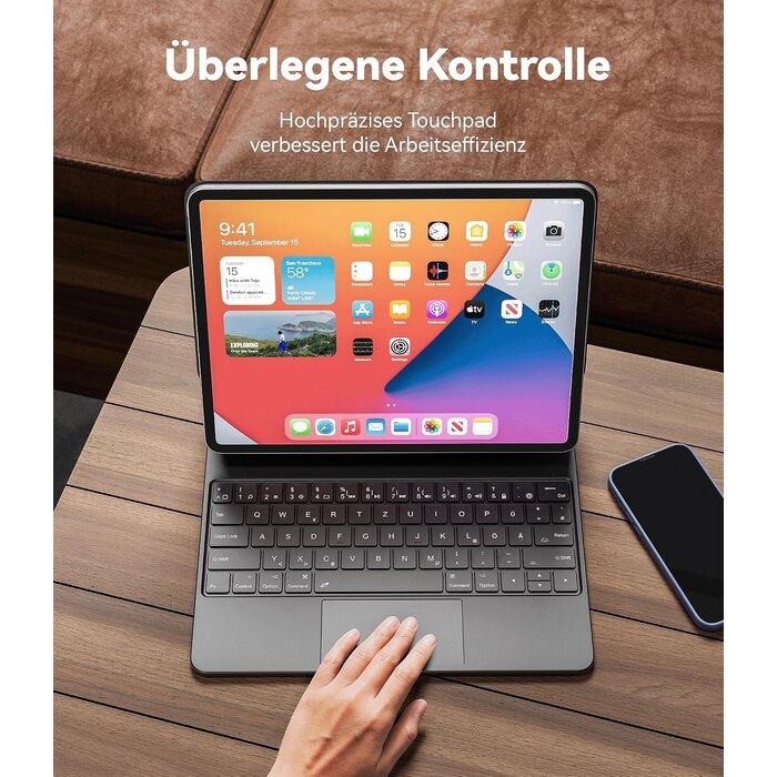 Étui Clavier QWERTZ pour iPad Pro 12,9/Air 13 (2024/25) - Jusqu'à 34% de remise