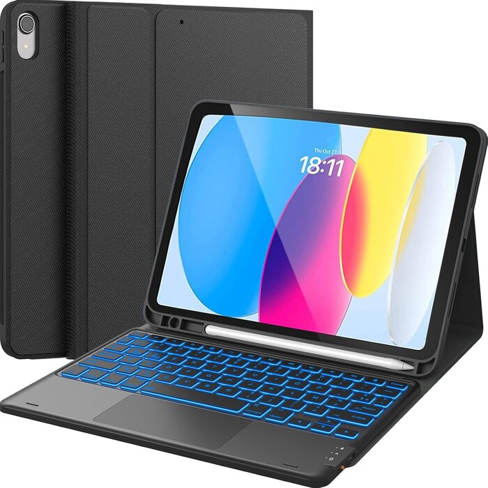 Clavier avec trackpad pour iPad 10e génération - QWERTY - Jusqu'à 28% de remise
