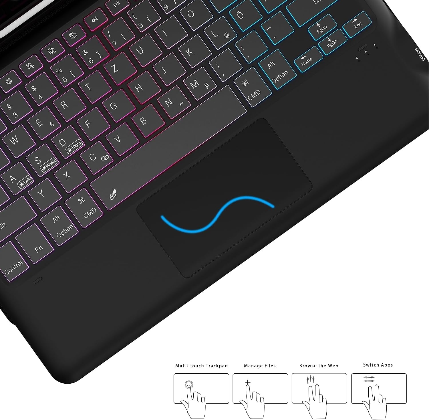 Étui clavier QWERTZ pour iPad Pro 13" (M4) - Jusqu'à 33% de remise