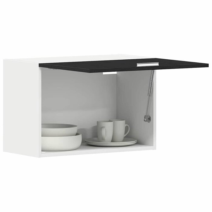 Meuble haut de cuisine Lyon noir effet chêne 60cm - Jusqu'à -33%