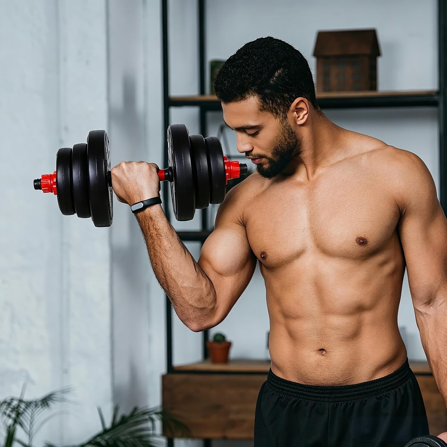 Set d'haltères 2-en-1 20 kg avec barre de connexion - Jusqu'à -33%