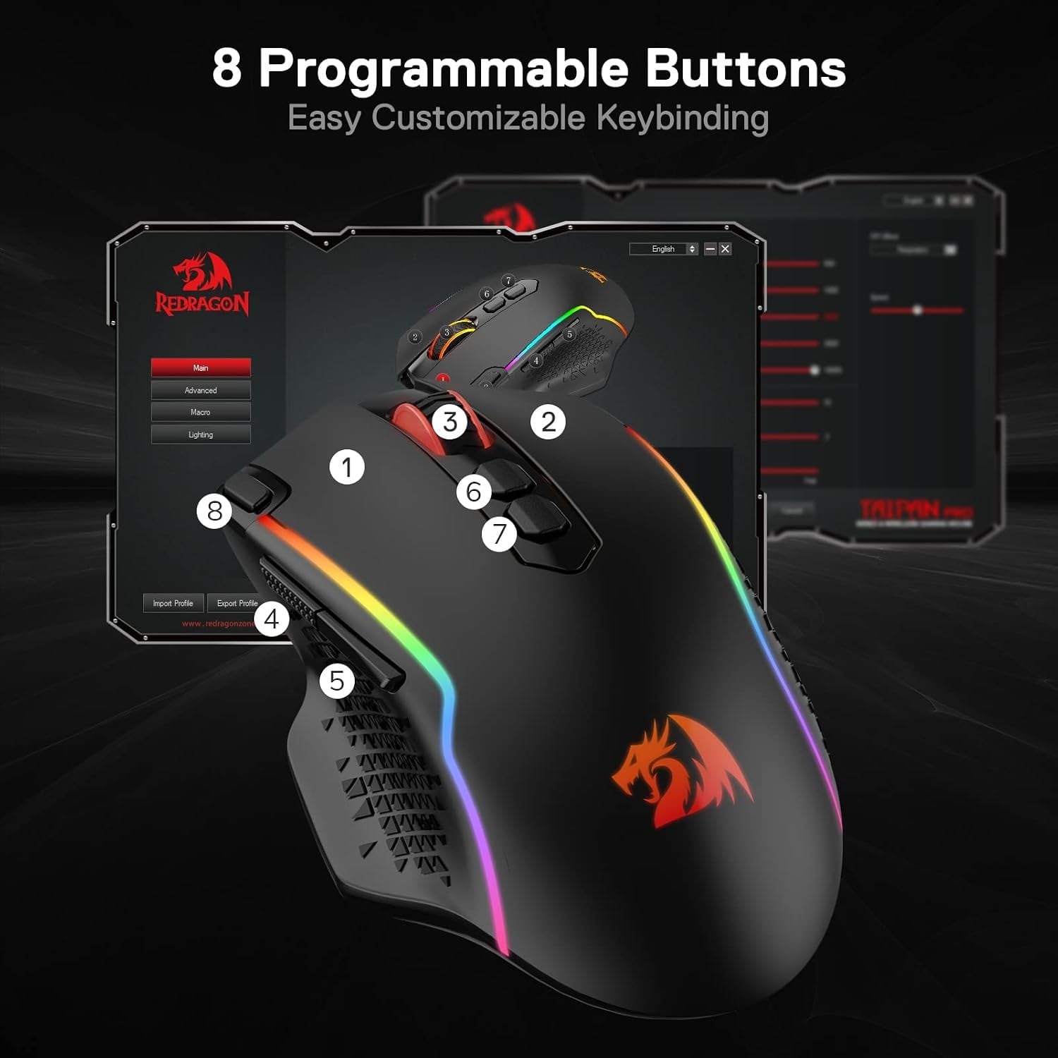 Souris Gaming Sans Fil 10000 DPI RGB - Jusqu'à -32% sur notre Outlet