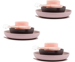 Set de vaisselle bébé 4 pièces en silicone - Jusqu'à -40% sur l'outlet
