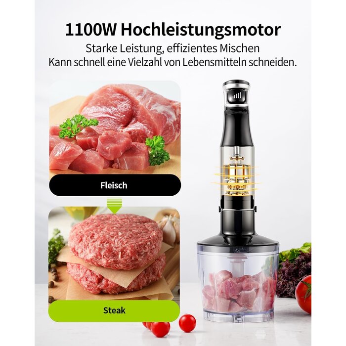 Mixeur plongeant 5-en-1 1100W - Jusqu'à 33% de réduction