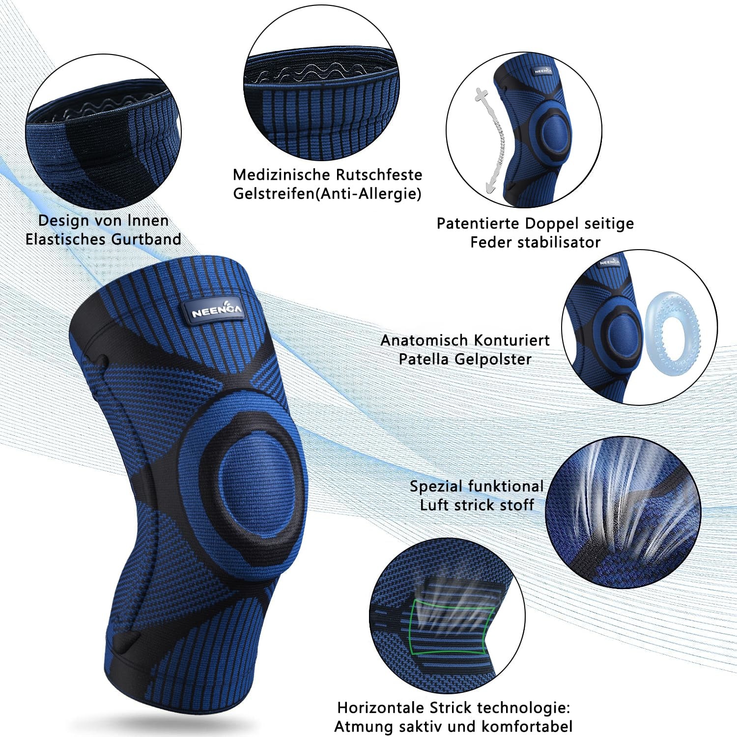 Genouillère de compression stabilisatrice - Jusqu'à -27% sur l'outlet
