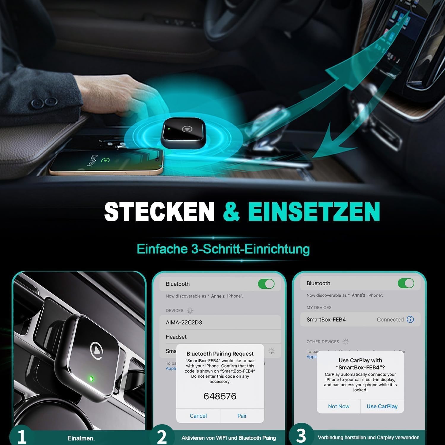 Adaptateur Sans Fil Apple CarPlay & Android Auto T-Mini - Jusqu'à -32%