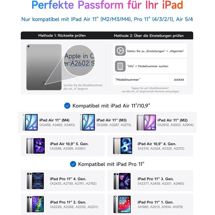 Étui clavier rotatif pour iPad Air 11"/Pro 11" - QWERTZ - Jusqu'à 34% de remise