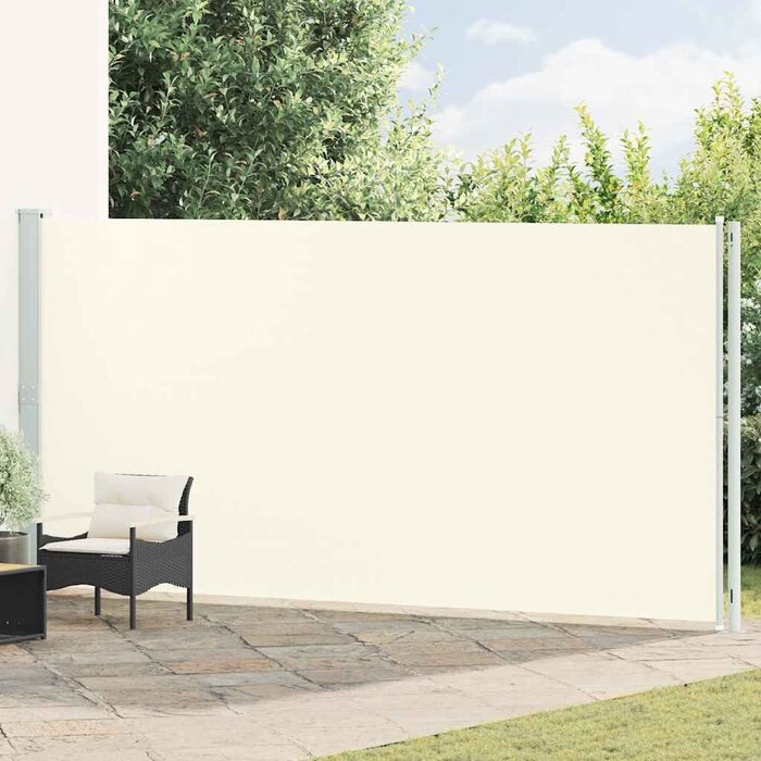 Paravent rétractable 200 x 600 cm Crème - Jusqu'à -47% sur l'outlet