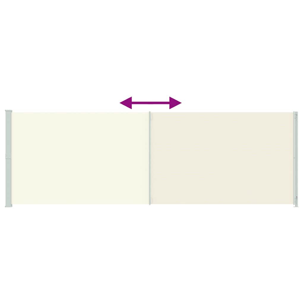 Paravent rétractable 200 x 600 cm Crème - Jusqu'à -47% sur l'outlet