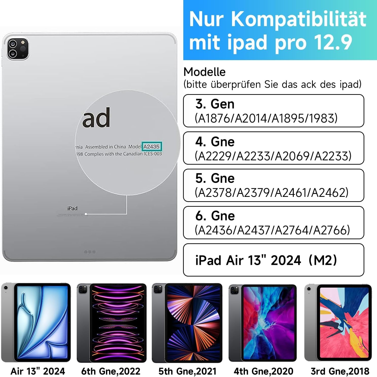 Étui clavier QWERTZ pour iPad Pro 12.9 - Noir - Jusqu'à 34% de remise