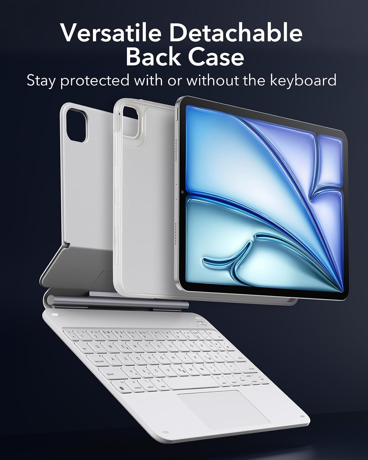 Esr Étui clavier magnétique rétroéclairé pour iPad 11 pouces - Jusqu'à -35%