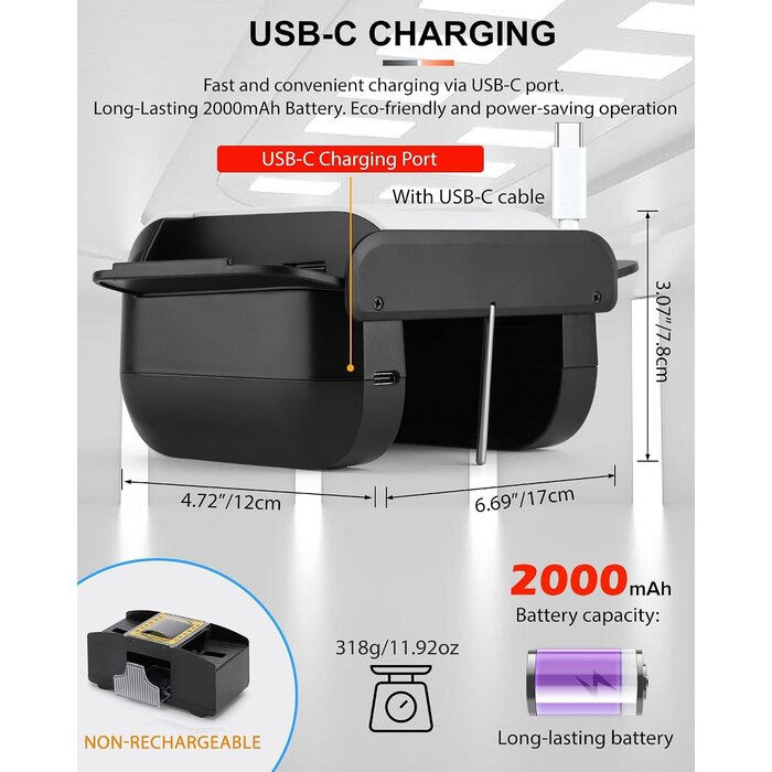 Mélangeur de cartes automatique rechargeable - Jusqu'à 28% de remise