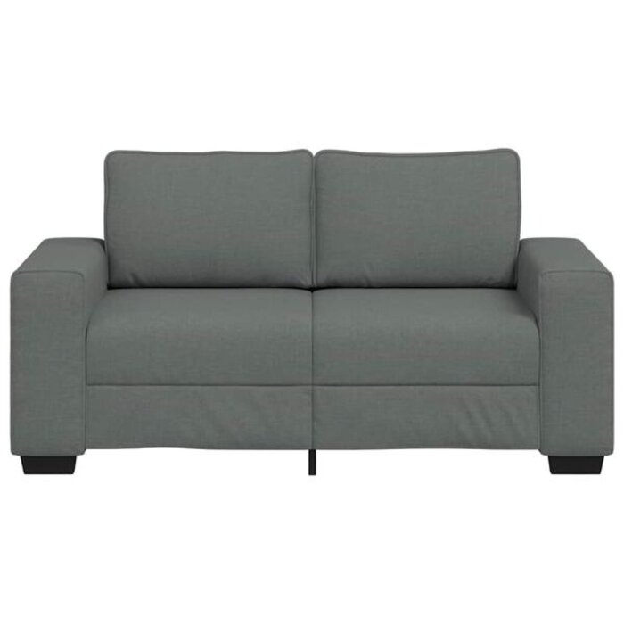 Vidaxl Canapé 2 places gris foncé - Style contemporain - Jusqu'à 35% de réduction