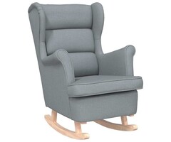 Vidaxl Chaise à bascule en tissu gris clair - Jusqu'à -48% sur notre outlet