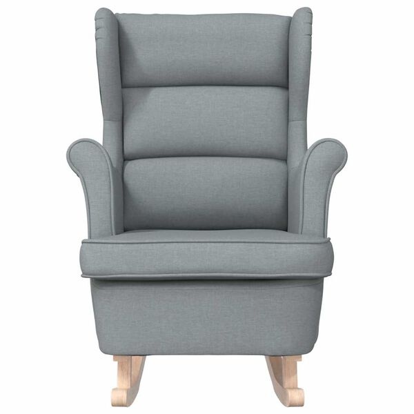 Vidaxl Chaise à bascule en tissu gris clair - Jusqu'à -35% sur notre sélection