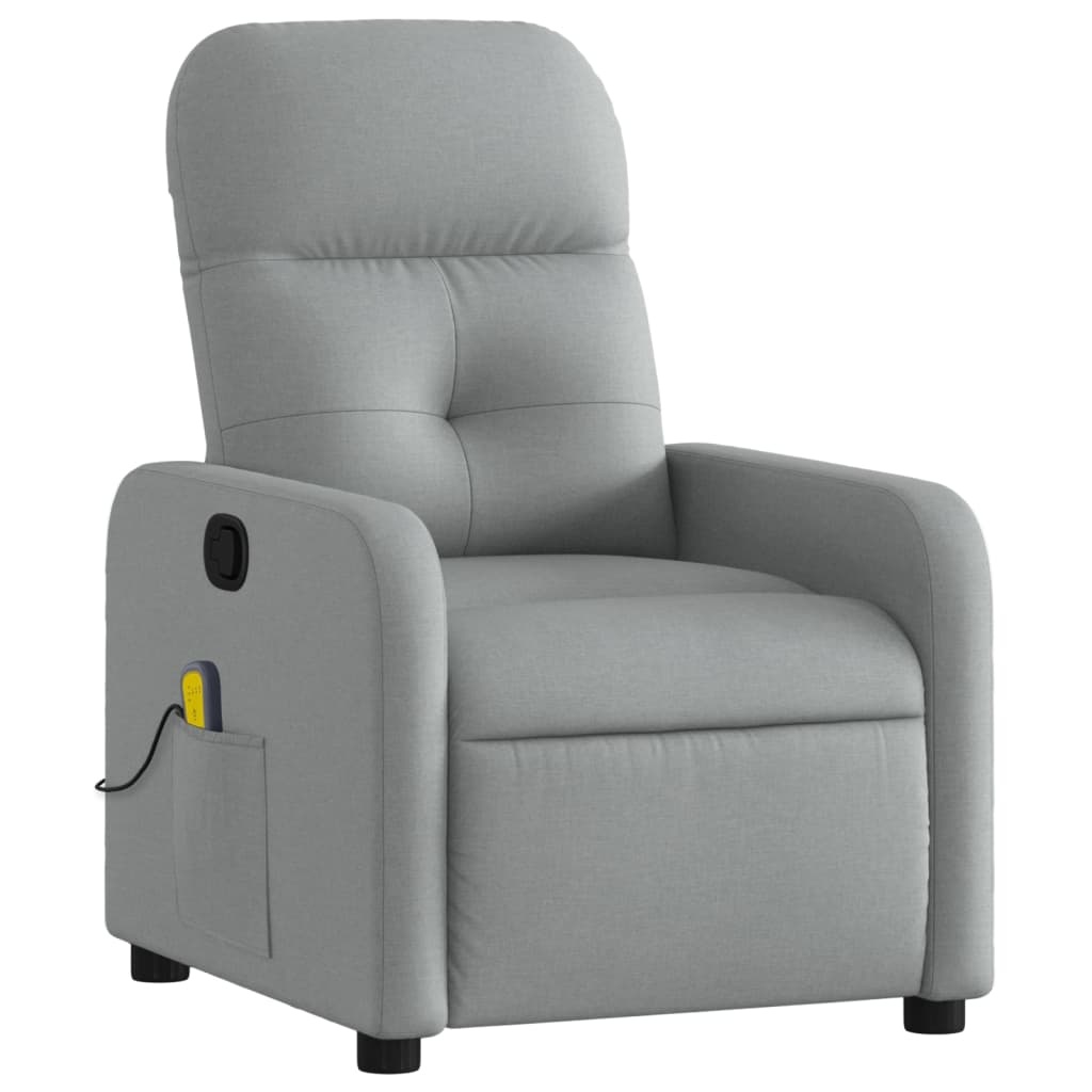 Vidaxl Fauteuil de massage inclinable gris - Confort absolu jusqu'à -35%
