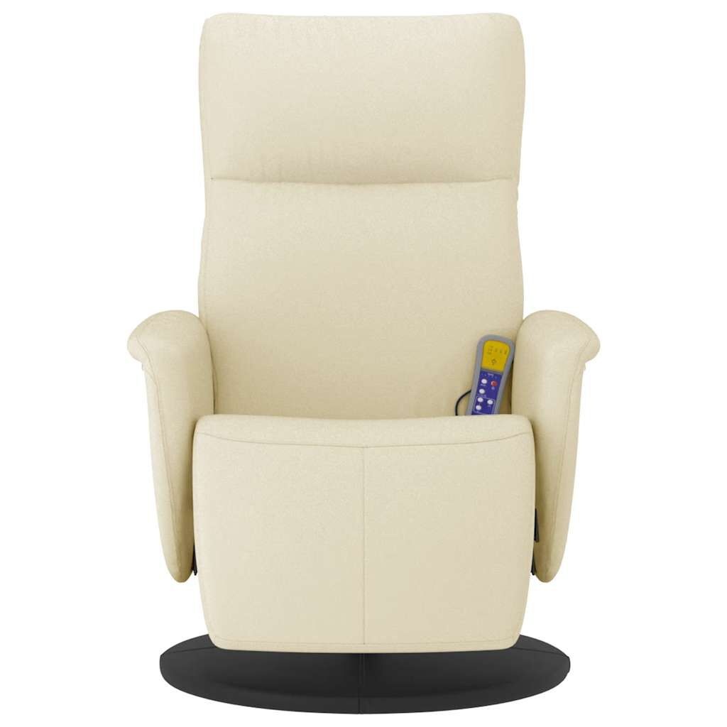 Vidaxl Fauteuil de massage inclinable crème - Jusqu'à 46% de réduction