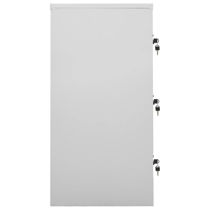 Vidaxl Vestiaire métallique 9 casiers - Gris et bleu - Jusqu'à -53% sur l'outlet